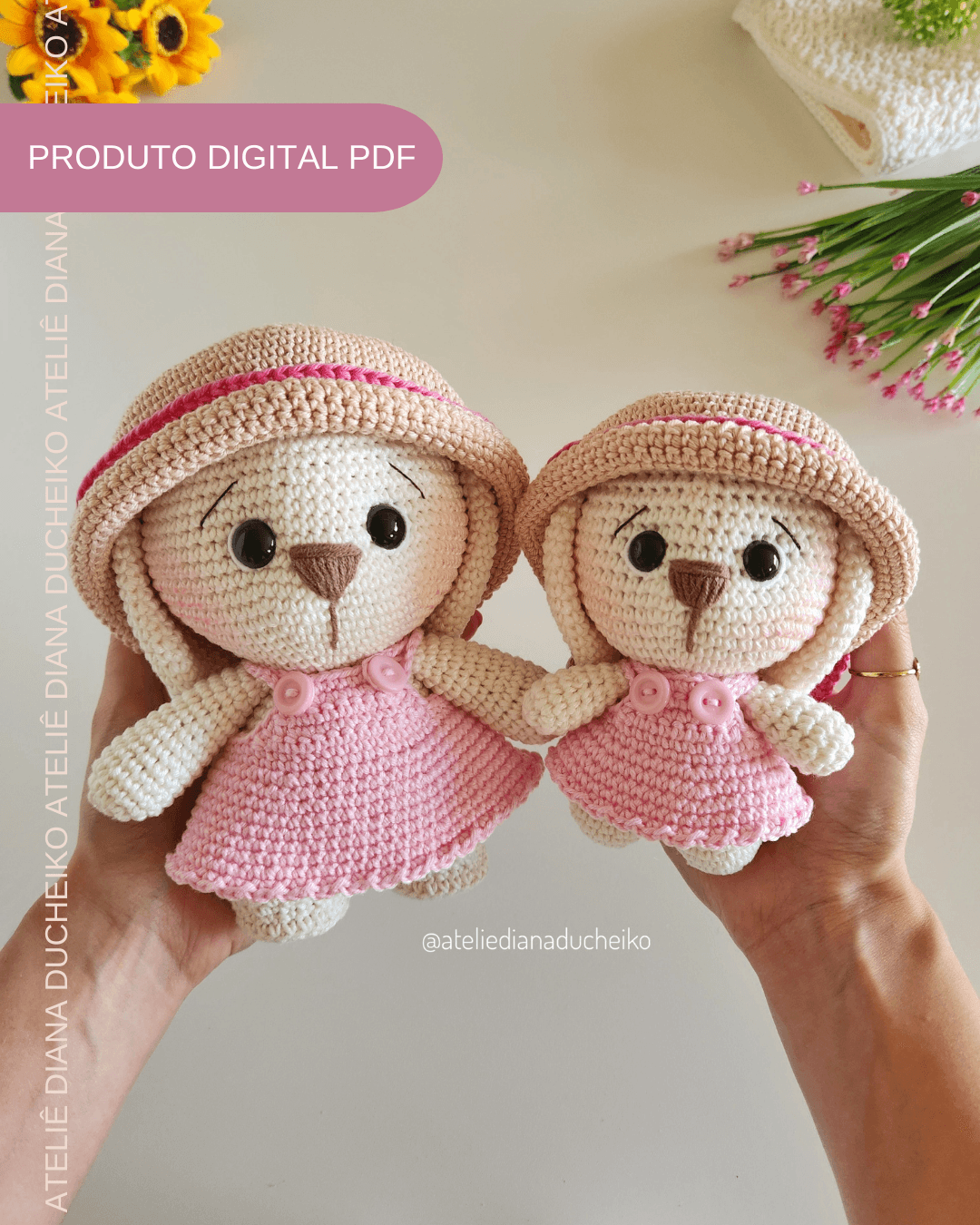 Coleção Receitas Coelhinhos Pedro e Lara + Versão MINI + Bônus Guirlanda - Imagem 3