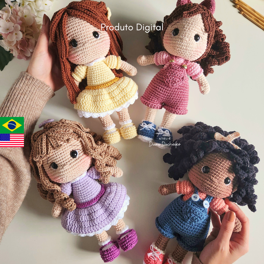 E-book Bonecas: Desperte o encanto das bonecas com o toque do artesanato.
