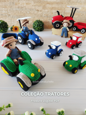 Coleção Completa Tratores - Maior, Mini e Casal de Fazendeiros