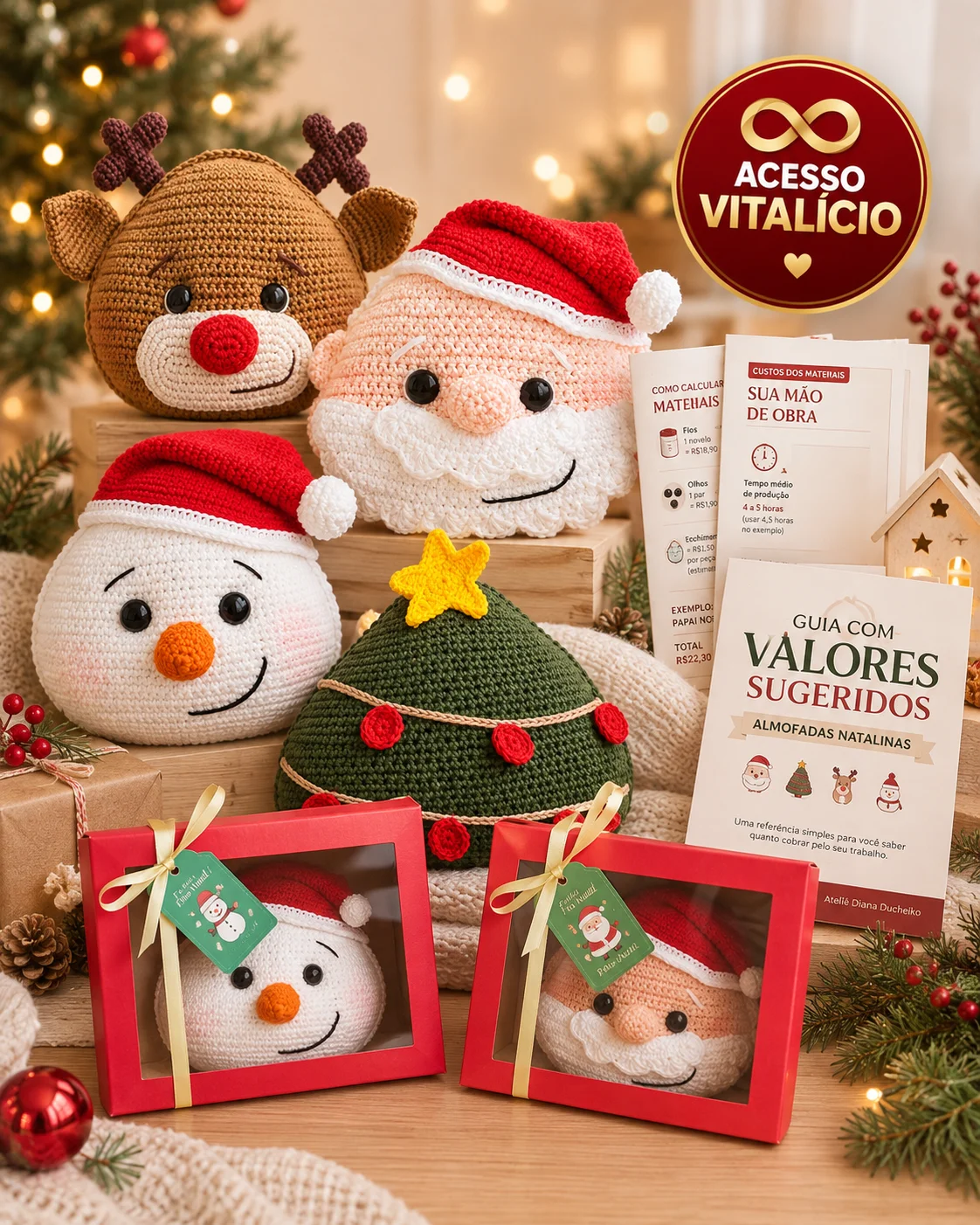 Mockup das aulas de Almofadas Natalinas